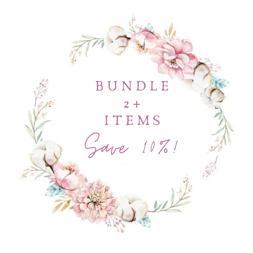 Bundle 2 or more items! Save 10% !!!!!